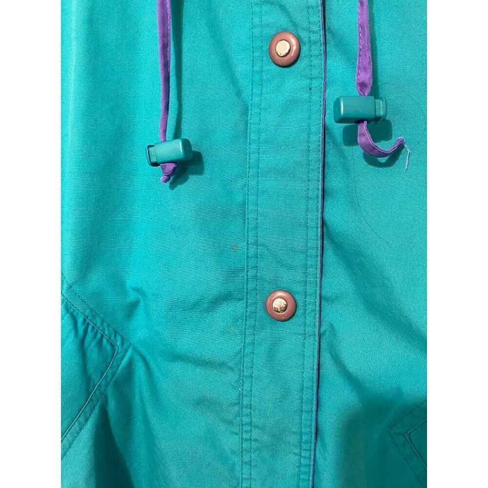 Innovations by Izzi Vintage 80's Teal Purple Jacket Women's Size Small - Picture 11 of 12